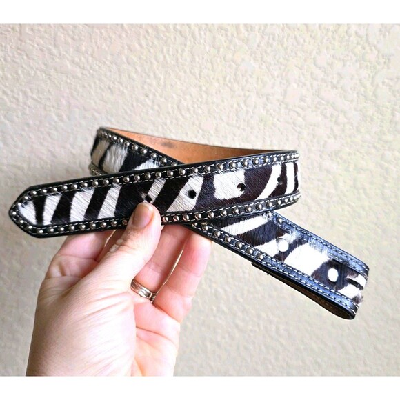 3D Other - 3D Brand Western Belt Studded Calfhair Toddler Unisex Size Small 25in